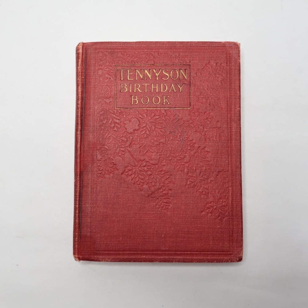 Tennyson Birthday Book Hardcover Red 1910 Antique Astrological Signs,‎ Notes